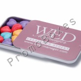 Металлическая баночка Слайд с конфетками-сердечками
